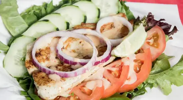 basa-seafood-express - Grilled Basa Fish Salad