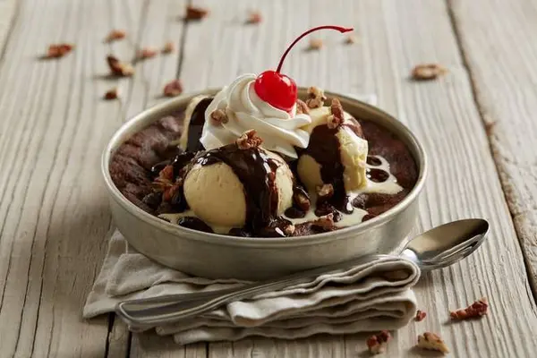 bjs-restaurant-brewhouse - Hot Fudge Brownie Pizookie ®