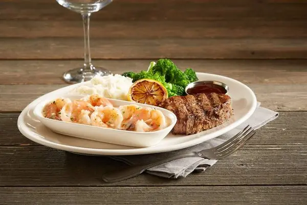 bjs-restaurant-brewhouse - Slow-Roasted Sirloin* & Shrimp Scampi