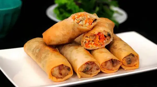 blue-house-korean-bbq - Deep Fried Veg Egg Roll