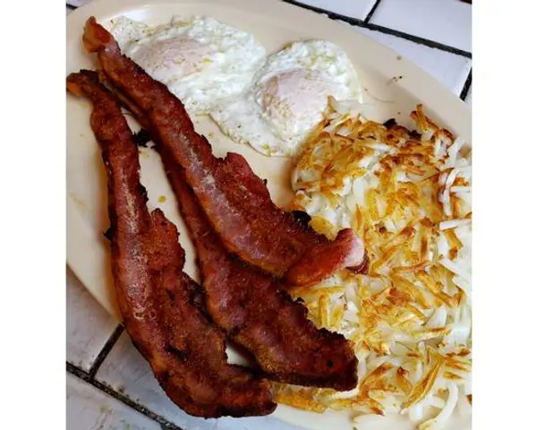 margaritas-place - Hash browns, Two Eggs, Protein and Toast